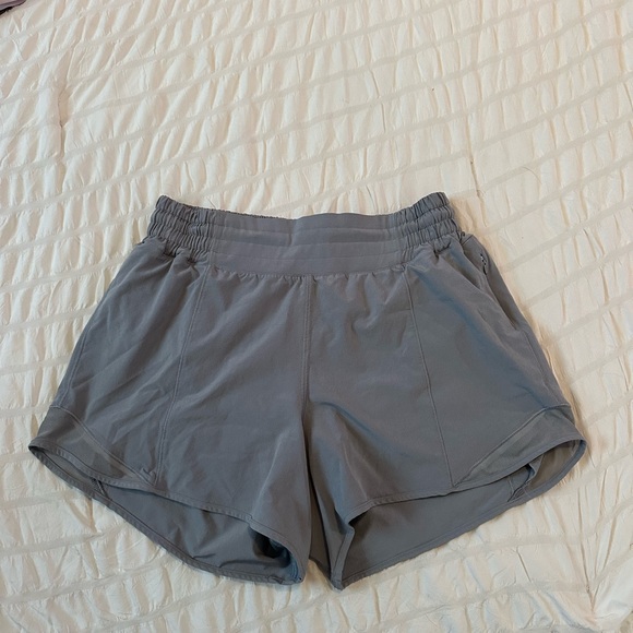 lululemon athletica Pants - Grey lulu shorts size 6!